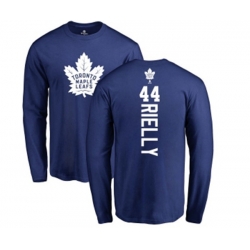 Toronto Maple Leafs #44 Morgan Rielly Royal Blue Backer Long Sleeve T-Shirt Toronto Maple Leafs #44 Morgan Rielly Royal Blue Backer Long Sleeve T-Shirt