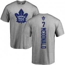 Toronto Maple Leafs #7 Lanny McDonald Ash Backer T-Shirt Toronto Maple Leafs #7 Lanny McDonald Ash Backer T-Shirt
