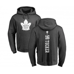 Toronto Maple Leafs #16 Darcy Tucker Charcoal One Color Backer Pullover Hoodie Toronto Maple Leafs #16 Darcy Tucker Charcoal One Color Backer Pullover Hoodie