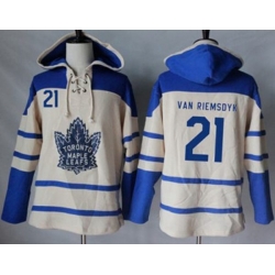 Toronto Maple Leafs #21 James Van Riemsdyk Cream Sawyer Hooded Sweatshirt Stitched NHL Jersey Toronto Maple Leafs #21 James Van Riemsdyk Cream Sawyer Hooded Sweatshirt Stitched NHL Jersey