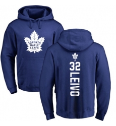 Toronto Maple Leafs #32 Josh Leivo Royal Blue Backer Pullover Hoodie