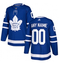 Toronto Maple Leafs Customized Blue Authentic NHL Jersey
