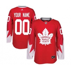 Toronto Maple Leafs Customized Red Alternate Hockey Jersey