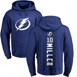Tampa Bay Lightning #10 J.T. Miller Royal Blue Backer Pullover Hoodie Tampa Bay Lightning #10 J.T. Miller Royal Blue Backer Pullover Hoodie