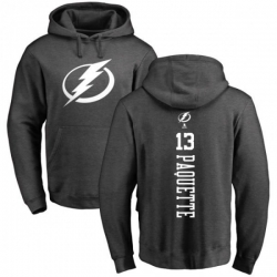 Tampa Bay Lightning #13 Cedric Paquette Charcoal One Color Backer Pullover Hoodie Tampa Bay Lightning #13 Cedric Paquette Charcoal One Color Backer Pullover Hoodie