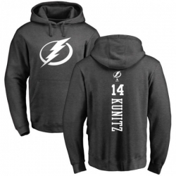 Tampa Bay Lightning #14 Chris Kunitz Charcoal One Color Backer Pullover Hoodie Tampa Bay Lightning #14 Chris Kunitz Charcoal One Color Backer Pullover Hoodie