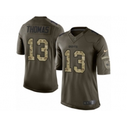 New Orleans Saints #13 Michael Thomas Limited Green Salute to Service NFL Jersey