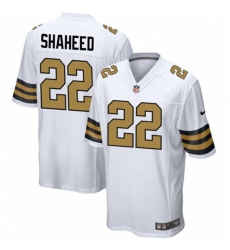 New Orleans Saints #22 Rashid Shaheed White Color Rush Stitched Football Game Jersey
