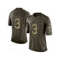 New Orleans Saints #3 Wil Lutz Limited Green Salute to Service NFL Jersey