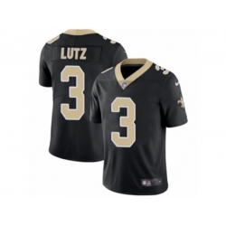 New Orleans Saints #3 Wil Lutz Vapor Untouchable Limited Black Team Color NFL Jersey