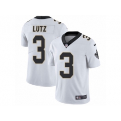 New Orleans Saints #3 Wil Lutz Vapor Untouchable Limited White NFL Jersey
