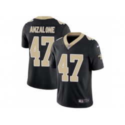 New Orleans Saints #47 Alex Anzalone Vapor Untouchable Limited Black Team Color NFL Jersey