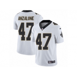 New Orleans Saints #47 Alex Anzalone Vapor Untouchable Limited White NFL Jersey