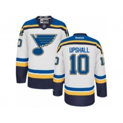 Reebok St. Louis Blues #10 Scottie Upshall Authentic White Away NHL Jersey