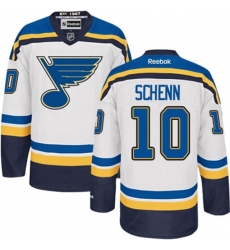 St. Louis Blues #10 Brayden Schenn Authentic White Away NHL Jersey