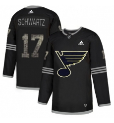 St. Louis Blues #17 Jaden Schwartz Black Authentic Classic Stitched NHL Jersey