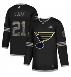 St. Louis Blues #21 Tyler Bozak Black Authentic Classic Stitched NHL Jersey