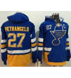 St. Louis Blues #27 Alex Pietrangelo Light Blue Name & Number Pullover NHL Hoodie
