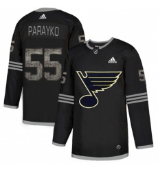 St. Louis Blues #55 Colton Parayko Black Authentic Classic Stitched NHL Jersey