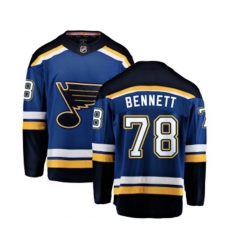 St. Louis Blues #78 Beau Bennett Fanatics Branded Royal Blue Home Breakaway NHL Jersey