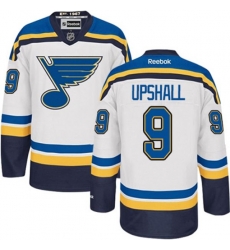 St. Louis Blues #9 Scottie Upshall Authentic White Away NHL Jersey
