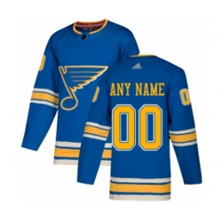 Adidas St. Louis Blues Customized Premier Navy Blue Alternate NHL Jersey