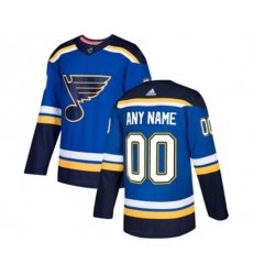 Adidas St. Louis Blues Customized Premier Royal Blue Home NHL Jersey