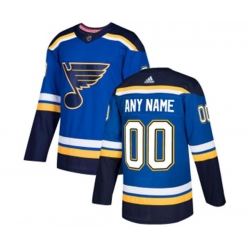 Adidas St. Louis Blues Customized Premier Royal Blue Home NHL Jersey