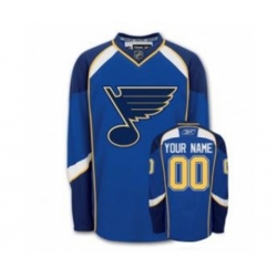 St. Louis Blues Customized Blue NHL Jersey