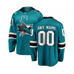 San Jose Sharks Customized Fanatics Branded Teal Green Home Breakaway NHL Jersey San Jose Sharks Customized Fanatics Branded Teal Green Home Breakaway NHL Jersey