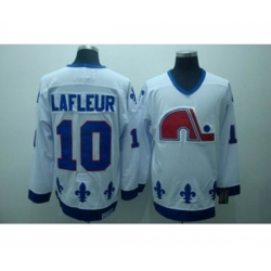 Quebec Nordiques #10 Quebec Nordiques #10 Guy Lafleur Stitched CCM Throwback white NHL Jersey
