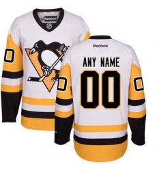 Pittsburgh Penguins Custom Reebok White Away Premier NHL Jersey