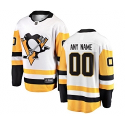 Pittsburgh Penguins Customized Fanatics Branded White Away Breakaway NHL Jersey