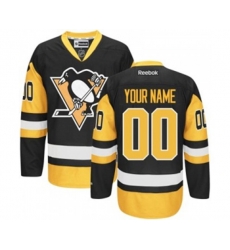 Pittsburgh Penguins Customized Premier Black-Gold Third NHL Jersey