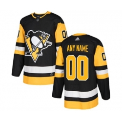 Pittsburgh Penguins Customized Premier Black Home NHL Jersey