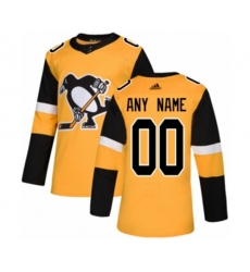 Pittsburgh Penguins Customized Premier Gold Alternate NHL Jersey