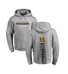NHL Adidas Pittsburgh Penguins #55 Larry Murphy Ash Backer Pullover Hoodie