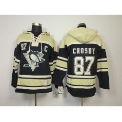 Pittsburgh Penguins #87 Sidney Crosby black-cream[pullover hooded sweatshirt patch c]
