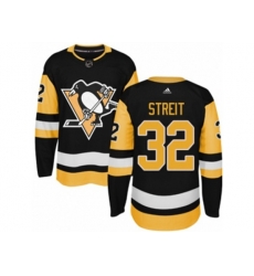Adidas Pittsburgh Penguins #32 Mark Streit Authentic Black Home NHL Jersey