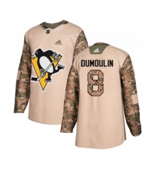 Adidas Pittsburgh Penguins #8 Brian Dumoulin Authentic Camo Veterans Day Practice NHL Jersey
