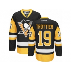 Pittsburgh Penguins #19 Bryan Trottier Authentic Black Gold Third NHL Jersey