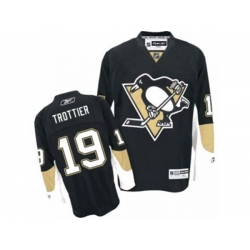 Pittsburgh Penguins #19 Bryan Trottier Authentic Black Home NHL Jersey