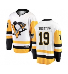 Pittsburgh Penguins #19 Bryan Trottier Fanatics Branded White Away Breakaway NHL Jersey