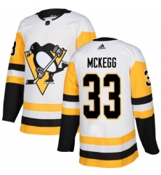 Pittsburgh Penguins #33 Greg McKegg Authentic White Away NHL Jersey