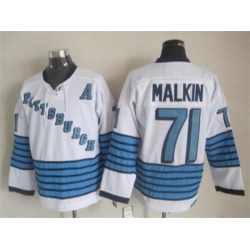 Pittsburgh Penguins #71 Evgeni Malkin Throwback white NHL jerseys