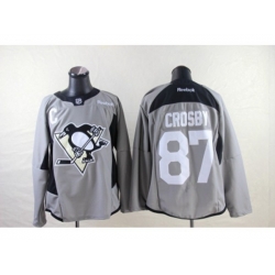 Pittsburgh Penguins #87 Sidney Crosby grey NHL jerseys