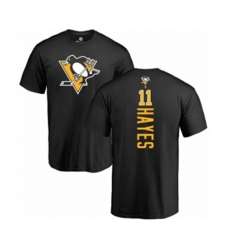 NHL Adidas Pittsburgh Penguins #11 Jimmy Hayes Black Backer T-Shirt