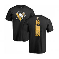 NHL Adidas Pittsburgh Penguins #16 Josh Jooris Black Backer T-Shirt NHL Adidas Pittsburgh Penguins #16 Josh Jooris Black Backer T-Shirt