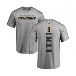 NHL Adidas Pittsburgh Penguins #8 Brian Dumoulin Ash Backer T-Shirt NHL Adidas Pittsburgh Penguins #8 Brian Dumoulin Ash Backer T-Shirt