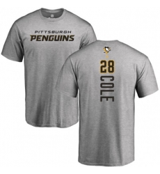 Pittsburgh Penguins #28 Ian Cole Ash Backer T-Shirt